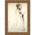 thumbnail image 1 of Jeanne de Boulogne, Duchess of Berry 19x24 Gold Ornate Wood Framed Canvas Art by Holbein, Hans (Younger), 1 of 2