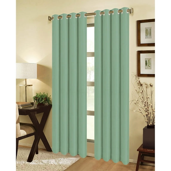 Jeannie Room Darkening Grommet Window Panel, Sage, 54x95 Inches