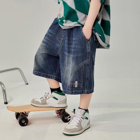 Jeans Baggy Relaxed Fit Baggy Baggy Denim Mens Denim Shorts 5-6 Years