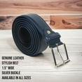 thumbnail image 1 of Jeans Belt Big and Tall Genuine leather by Leatherboss, 1 of 8