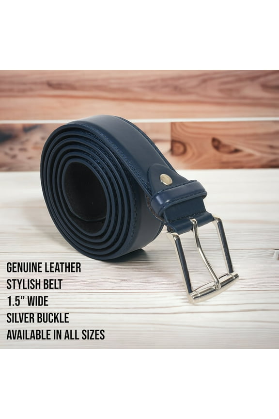 Jeans Belt Big and Tall Genuine leather by Leatherboss