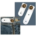 thumbnail image 1 of Jeans Button Extender under $5! Yrmaups Adjustable Waist Extender for Jeans Stretchable Pants, Button with Detachable Buckle Enlarged Waistband for Men Women, Waist Extender for Clothing, 1 of 4
