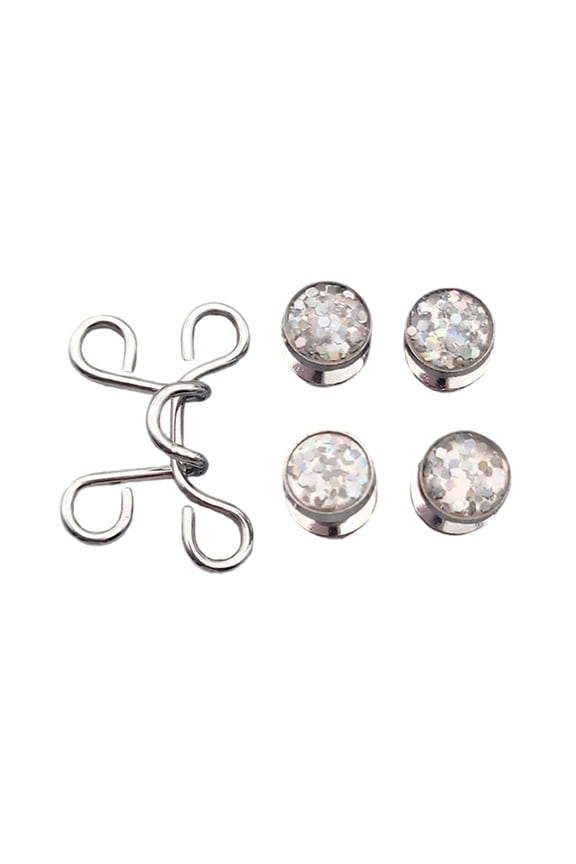 Jeans Button Pins Detachable Pants Clips Metal Waist Buckles Trouser Button Pins Adjustable Trousers Waist Tightener