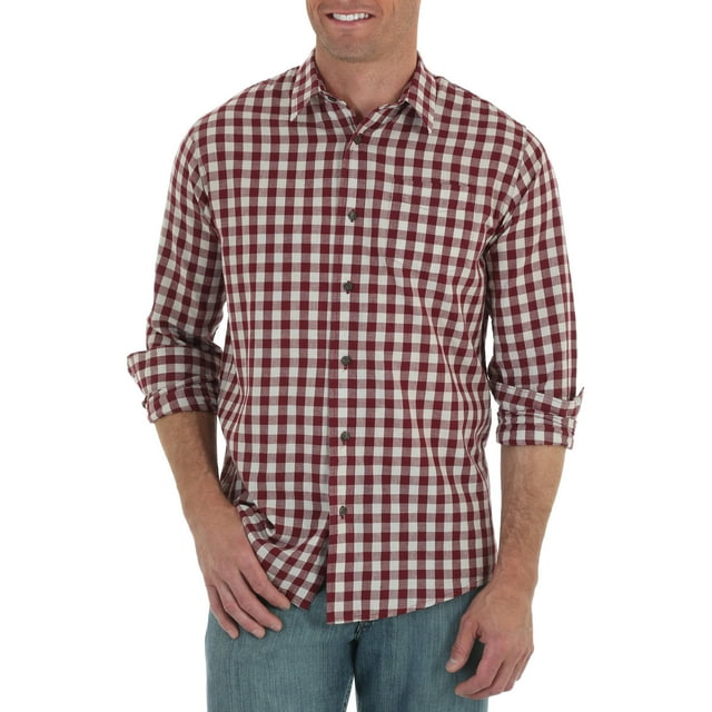 Jeans Co. Men's Long Sleeve Woven Shirt