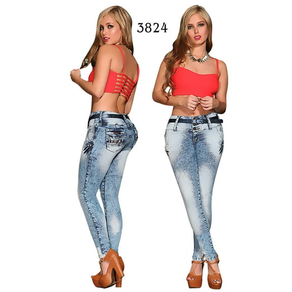 Jeans Dama Levantacola Colombiano Cokette
