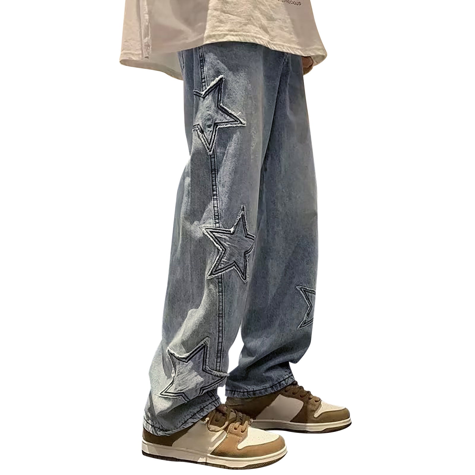 Jeans For Men,Men's Jeans Comfort Stretch Denim Straight Leg Relaxed ...