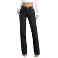 thumbnail image 1 of Jeans For Women Sevevn Women's Straight Leg Jeans Mid Waisted Stretchy Loose Denim Pants Casual Baggy Jean Trousers, 1 of 6
