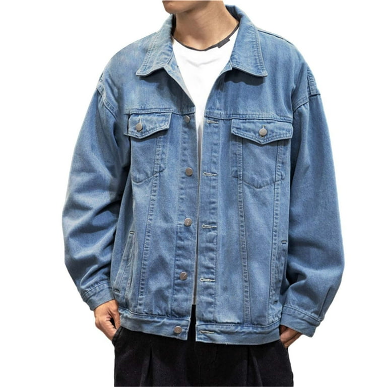 Male jeans jacket hot sale