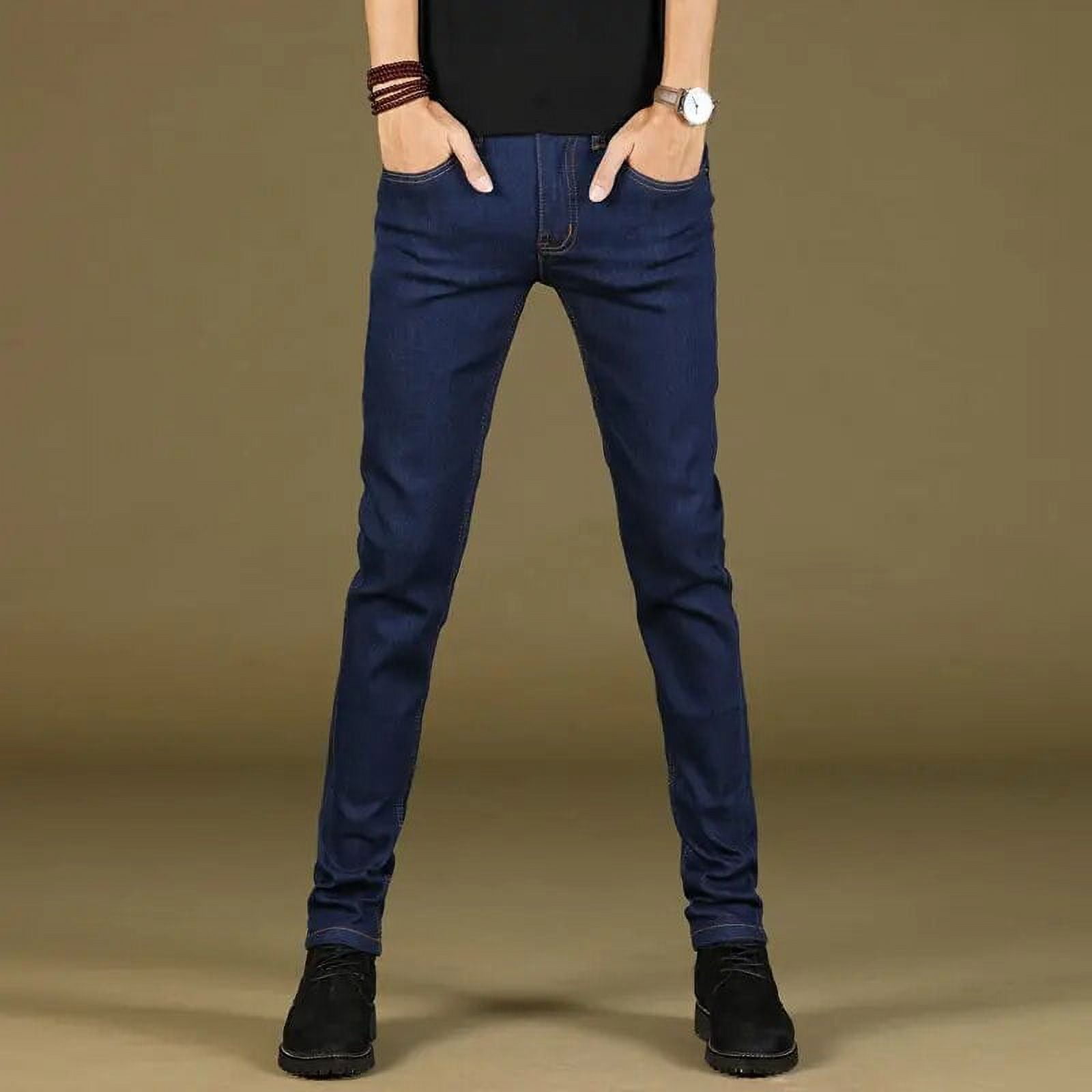 Jeans Men Luxury Designer Casual Men's Spring and Autumn Slim Denim