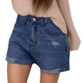 thumbnail image 1 of Jeans Shorts Jeans Summer Sexy Pants Fashtion Women Shorts Slim Hole Pants Plus Size Pants Plus Size Athletic Shorts Light Blue M, 1 of 4