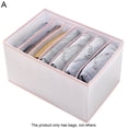 thumbnail image 1 of Jeans Storage Large Capacity Tidy-Keeping Multi-purpose Clothes Underpants Organizing Drawer for Wardrobe-Pink,A, 1 of 8