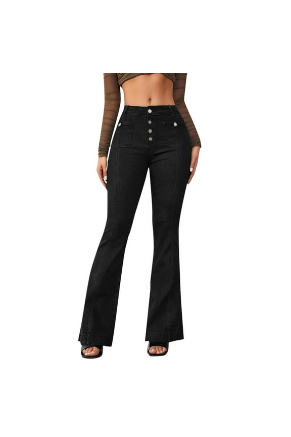 Jeans for Women Paisley Denim for Women High Rise Skinny Fit Capri Jean Leggings for Women Boho Womens Jean Shorts Capris for Women Plus Size Clearance Black, M