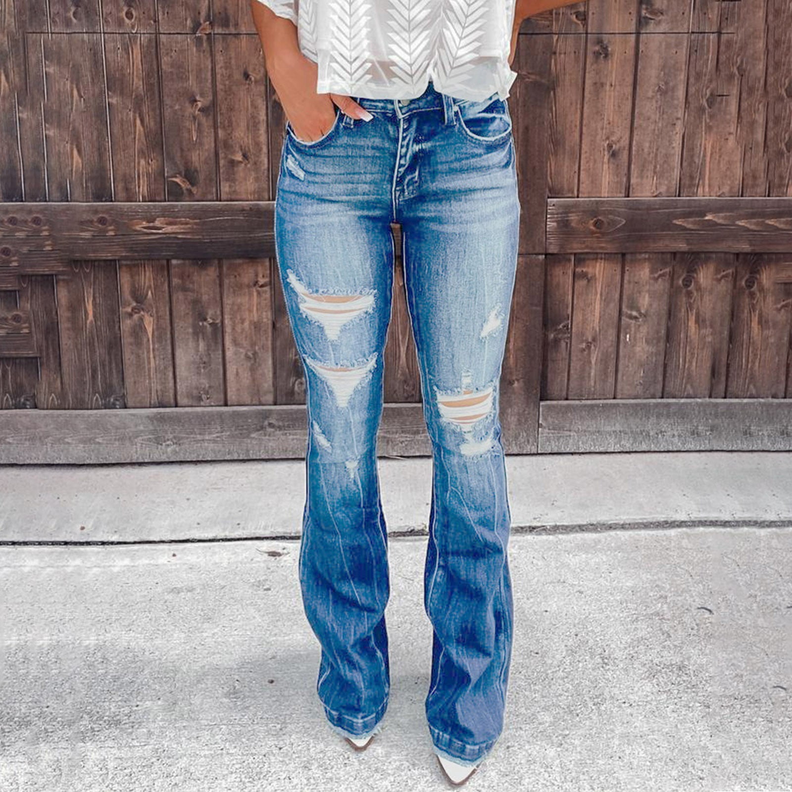 Sofia Jeans Women's Melisa Flare High Rise Coated Pants, 33.5 Inseam,  Sizes 2-20 