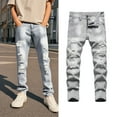 thumbnail image 1 of Jeans for Boys Boys Slim Fit Jeans Grey Jean Back to School Clothes for Boys Teen Boy Jeans Size 14-16 Years, 1 of 9