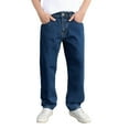 thumbnail image 1 of Jeans for Men Plus Size Baggy Loose Fit Trousers High Waist Straight Cargo Pants Stretch Casual Comfort Outdoor Denim Pants, 1 of 4
