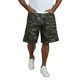 thumbnail image 1 of Jeans for Men Summer Retro Loose Camo Trend Distressed Denim Shorts with Side Back Pockets Casual Comfortable Mens Jorts Camouflage L, 1 of 4