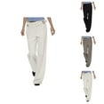 thumbnail image 1 of Jeans for Women 2025 Y2K Adjustable Waist Loose Fit Straight Leg Denim Jean Pants Womens Jeans Trousers, 1 of 7