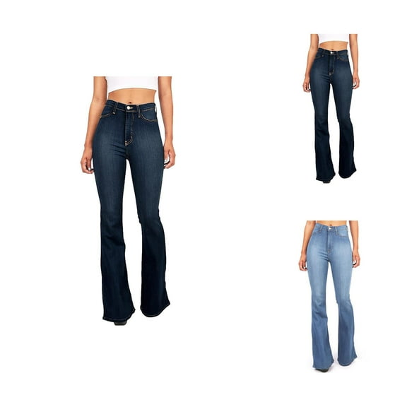 Jeans for Women 2025 Y2K High Waisted Slim Fit Stretchy Flare Bootcut Denim Jean Pants Womens Jeans Trousers