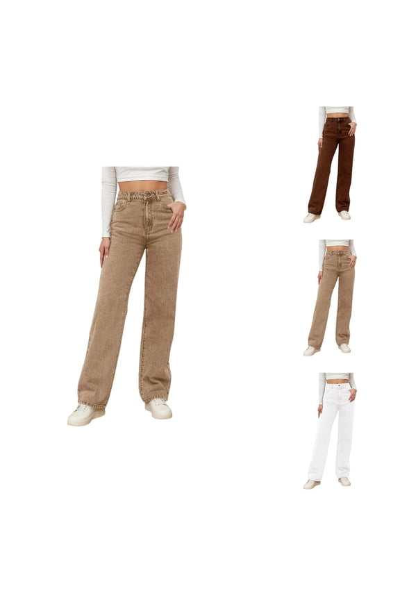 Jeans for Women 2025 Y2K High Waisted Straight Leg Relaxed Fit Bootcut Jean Pants Womens Jeans Trousers