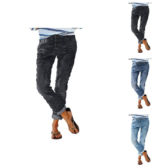 Jeans for Women 2025 Y2K Washed Casual High Waisted Straight Leg Slim Fit Jean Pants Womens Jeans Trousers