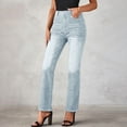 thumbnail image 1 of Jeans for Women Elastic High Waist Straight Leg Jeans Casual Fit Denim Long Pant with Pockets Stretchy Washed Wide Leg Jeans 2026 Trendy, 1 of 8