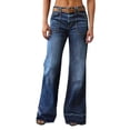 thumbnail image 1 of Jeans for Women Wide Leg Baggy Jeans High Waist Vintage Casual Without Belt S, 1 of 10