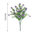thumbnail image 1 of JeashCHAT 1 Bundle Artificial Flowers for Outdoor, Fake Silk Flowers Faux Plastic Plants for Spring Summer Garden Porch Window Box Table Vase Home Indoor Outdoor Decoration, 1 of 1