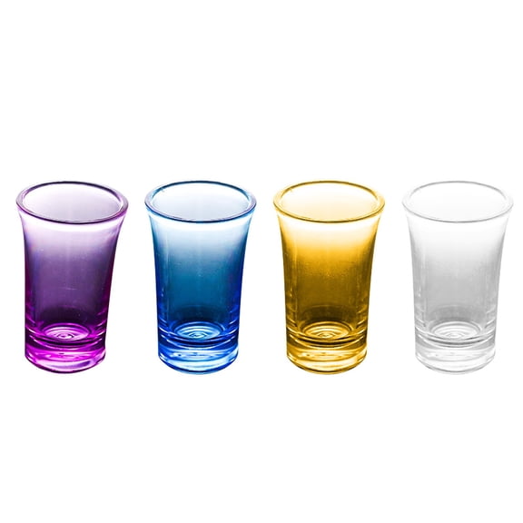 JeashCHAT 1 Ounce Shatterproof Acrylic Stemless Wine Glass (4 Count)