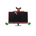 thumbnail image 1 of JeashCHAT 1 Pack Christmas Computer Monitor Border Cover TV Monitor Cover Elastic Laptop Computer Cover For Xmas Home Office Computer Decoration, 1 of 5
