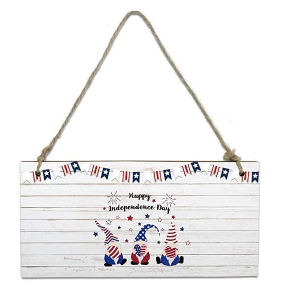 JeashCHAT 1 Piece American Welcome Sign Patriotic Door Hanging Decoration Ropes for party