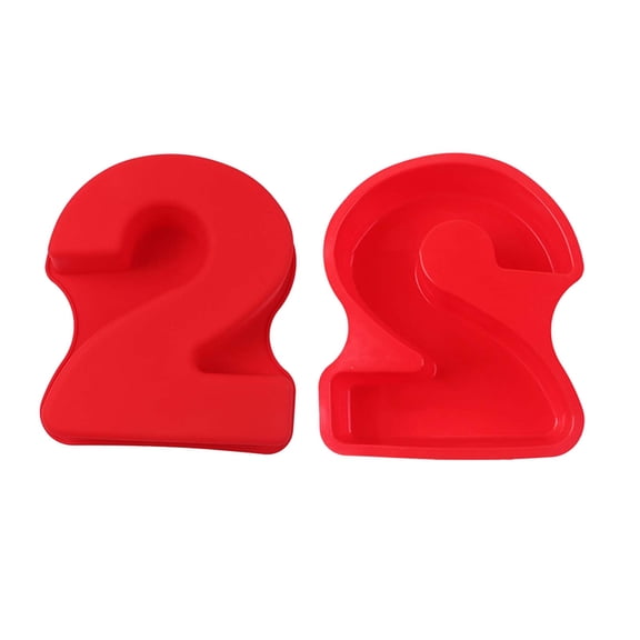 JeashCHAT 10 Inch Number Moulds Baking Forms Large Silicone Number Mold 3D Cake Mold Big 0-9 Number Cake Pan Digital Baking Silicone Mould for Happy Birthday DIY Mould