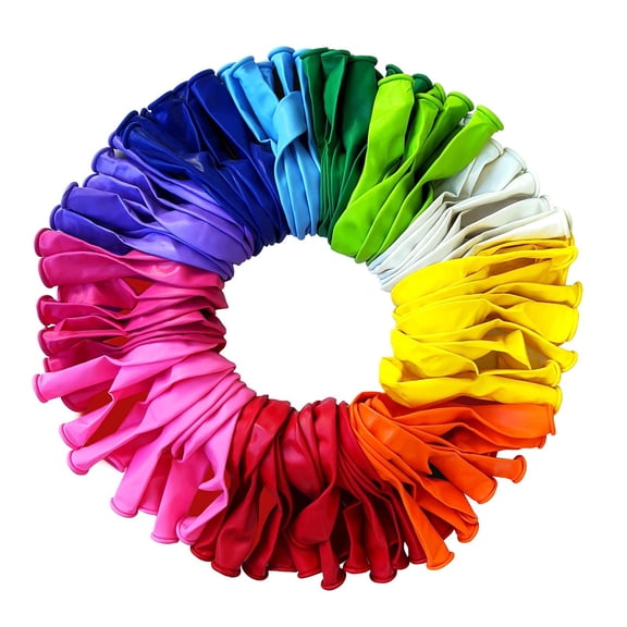 JeashCHAT 100 Inflatable Balloons Pollution-free Natural Latex Balloons Birthday Balloons