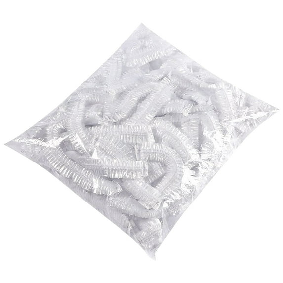 JeashCHAT 100 Pcs Fresh Keeping Bags, Plastic Sealing Bags Food Covers Universal Kitchen Elastic Plastic Wrap Fresh Keeping Caps for Meal Prep Leftovers Outdoor Picnic