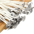thumbnail image 1 of JeashCHAT 100x Candle Wicks Cotton Core Pre Waxed With Sustainers Candle Making, 1 of 6