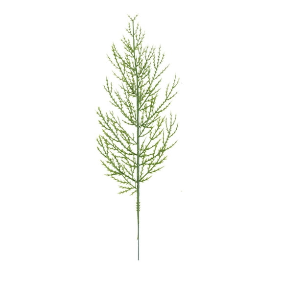 JeashCHAT 12 Pack Christmas Pine Picks Artificial Pine Branches Garland Fake Greenery Green Plants Pine Branches with Long Stem for DIY Garland Wreath Xmas Tree Floral Arrangement Holiday Home Decor