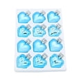 thumbnail image 1 of JeashCHAT 12 Pcs Christmas Heart Ornaments, Heart Shape Baubles Hanging Ornaments Christmas Tree Decorations Shatterproof Plastic Pendant for Wedding Holiday Party Decor, 1 of 6