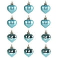thumbnail image 1 of JeashCHAT 12 Pcs Valentines Day Heart Ornaments, Heart Shaped Baubles Ornaments for Valentine's Day Christmas Tree Hanging Decorations Wedding Anniversary Party Supplies, 1 of 4