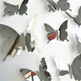 thumbnail image 1 of JeashCHAT 12PCS Butterfly Mirror Decoration Home Room Art 3D DIY Wall Stickers, 1 of 2