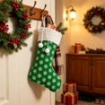 thumbnail image 1 of JeashCHAT 18inch Christmas Stockings, Glitter Sequin Snowflake Christmas Stockings with White Super Soft Plush Cuff and Bow for Xmas Tree Fireplace Family Holiday Decor Gifts, 1 of 6