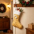 thumbnail image 1 of JeashCHAT 18inch Christmas Stockings, Glitter Sequin Snowflake Christmas Stockings with White Super Soft Plush Cuff and Bow for Xmas Tree Fireplace Family Holiday Decor Gifts, 1 of 6