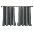 thumbnail image 1 of JeashCHAT 2 Panels Blackout Curtain Clearance, Solid color Kitchen Curtain, Thickening Thermal Insulated Short Curtain Half Window Curtain with Grommet Top for Living Room/Bedroom, 29 x 36 inch, 1 of 2