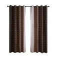 thumbnail image 1 of JeashCHAT 2 Panels Blackout Curtains for Bedroom Living Room Balcony Window Decor, Thermal Insulated Gradient Curtains, Grommet Curtains Drapes, 63x52 Inches, Brown, 1 of 6