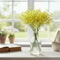 thumbnail image 1 of JeashCHAT 2 Pcs Babys Breath Artificial Flowers, 5.91 Inch Fake Baby Breath Flowers, Realistic Bouquet for Wedding Party Spring Home Decor Table Centerpieces, Yellow, 1 of 6