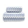 thumbnail image 1 of JeashCHAT 2 Pcs Bath Towel Set for Bathroom, Cotton Hand Towel and Bath Towel, Thick Soft Absorbent Quick Drying Face Towel and Bath Towel, Shower Towels, Blue, 1 of 8
