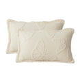 thumbnail image 1 of JeashCHAT 2 Pcs Butterfly Quilted Pillow Shams, Super Soft Cozy Solid Color Micro Plush Pillowcases, Velvet Pillow Covers Bedding for Bedroom Dorm, 29"x19", 1 of 6