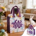 thumbnail image 1 of JeashCHAT 2 Pcs Easter Gift Bags, Happy Easter Tote Bags with Handles, Reusable Non Woven Goodie Bags, Easter Bunny Egg Treat Bags Party Supplies, 7.87"x7.87"x5.91", 1 of 6