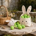 thumbnail image 1 of JeashCHAT 2 Pcs Easter Rattan Eggs, Rustic Woven Easter Eggs for Vase Filler, Tray Decor, Bowl Centerpiece, Spring Table Decorations, 2.56", 1 of 6