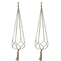 JeashCHAT Macrame Plant Hangers Hanging Basket Hanging Plant Holder Bohemian Decor Plant Clearance