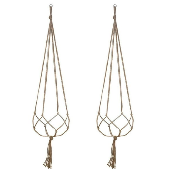 JeashCHAT Macrame Plant Hangers Hanging Basket Hanging Plant Holder Bohemian Decor Plant Clearance