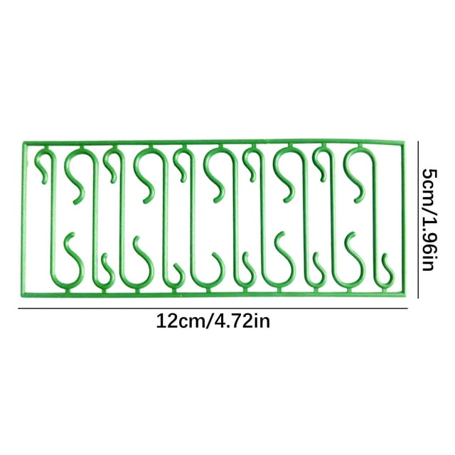 JeashCHAT 200 Pcs Christmas Ornament Hooks Plastic S Shaped Christmas